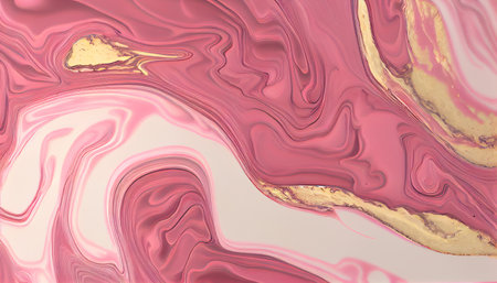 Abstract background of acrylic paint in pink tones. Liquid marble pattern.の素材