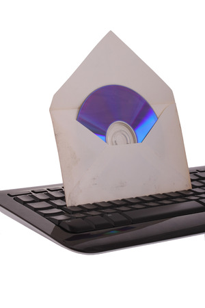 The Letter on The Keyboard DVD Technology Ideasの写真素材