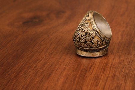 This is a very old ring from Anatolia. Ottoman styleの写真素材