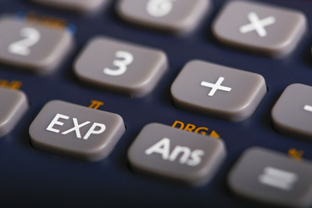It is a standart calculator side.の写真素材