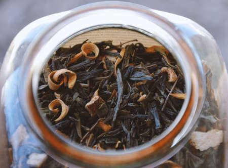 Tea in the jarの写真素材