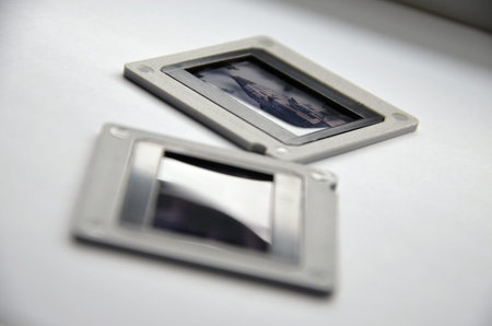 Color film slid for projectorの写真素材