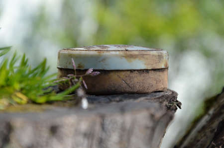 Retro sunburn creamの写真素材