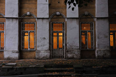 Evening windowsの写真素材