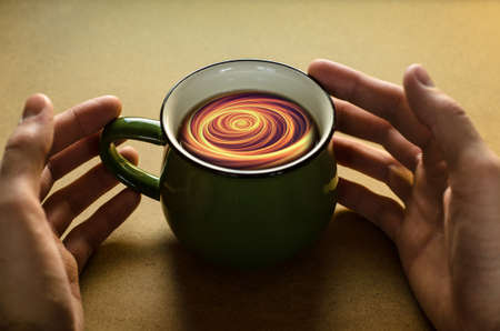 Mystery cup of teaの写真素材