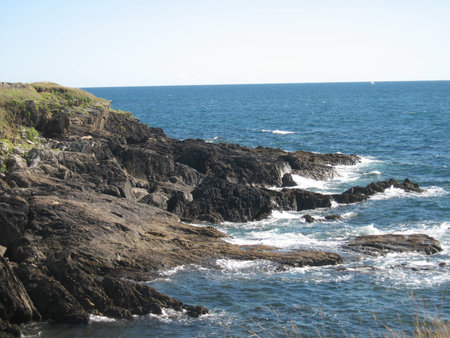 View point on the cliffs betの写真素材
