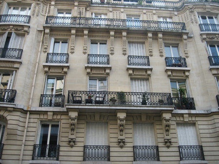 Haussman building in Parisのeditorial素材