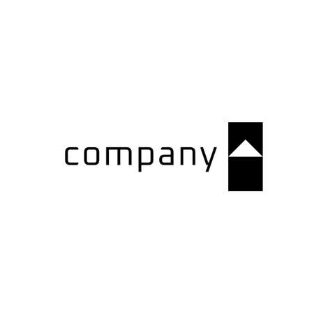 negative space abstract triangle logo designのイラスト素材