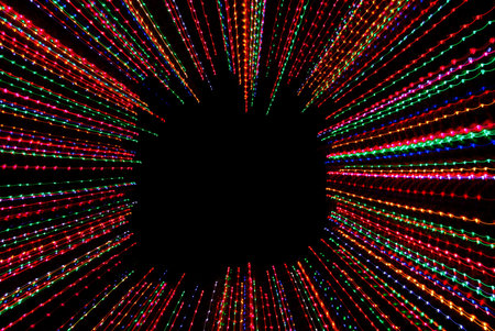 Abstract light frame with black background for framing.