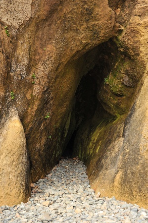 Oregon coastal rock formation abstractの写真素材