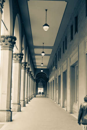 Street walkway archesの写真素材