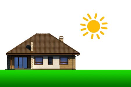 Graphic design of the house.の写真素材