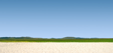 Illustration of a panoramic landscape.の写真素材