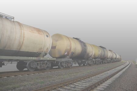 Rail transportation of oil products.の写真素材