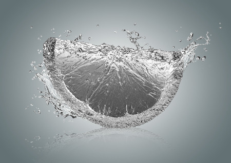 Lemon from water.の写真素材