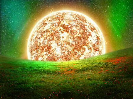 space landscapeの写真素材