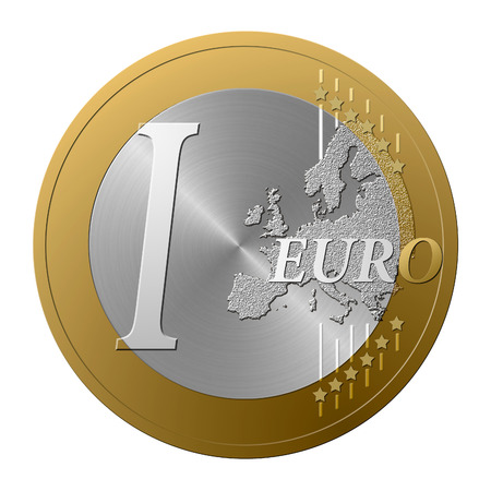 Font European coin, the letter I.の写真素材