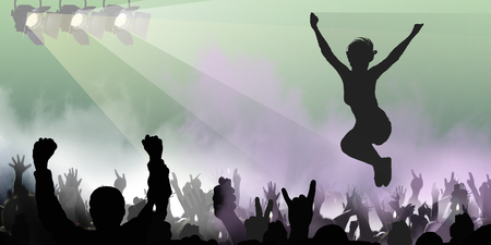 Concert and dance.の写真素材