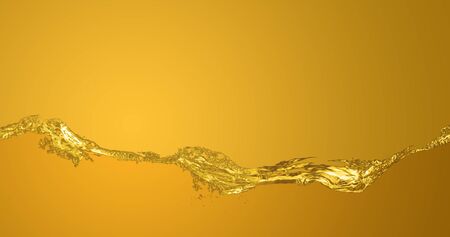 Golden liquid background.の写真素材