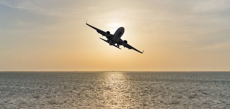 Air Travel by plane to the islandsの写真素材