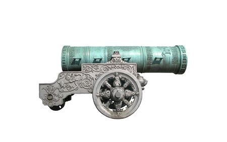 Tsar Cannon from the Moscow Kremlin. On an isolated white background.の写真素材