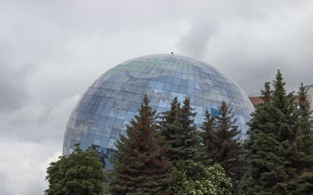 The World Ocean Museum in the form of a sphere, in the city of Kaliningrad, Russia. Photographed on June 15, 2020.のeditorial素材
