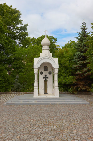 Monument to the defenders of the fatherland, erected in the city of Kaliningrad, Russia. Photographed in June 2020.のeditorial素材