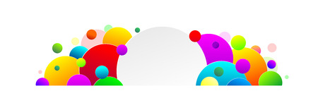 colorful background with bubbles as design templateのイラスト素材