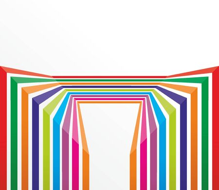 abstract form made of lines running parallelのイラスト素材