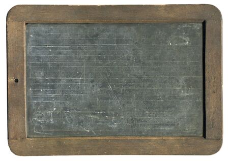 very old chalkboard with signs of wearの写真素材