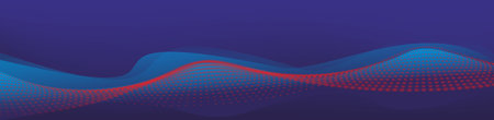 abstract background decoration with dots and waves
