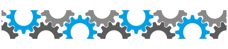different gear wheels arranged to seamless pattern