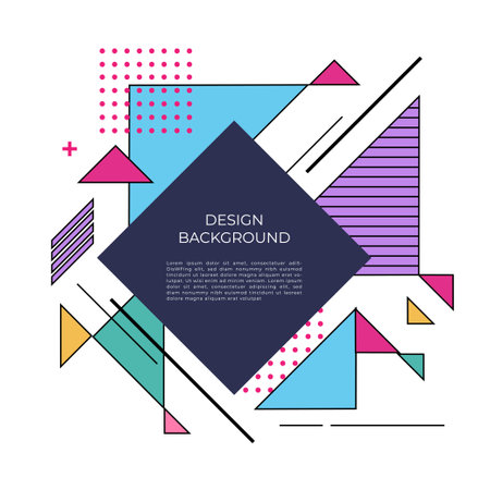 Abstract geometric background with place for your text. Vector illustration. Eps10の写真素材