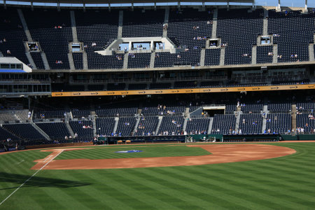 Kansas City, Missouri - September 27, 2009: Early arriving fans at Kauffman Stadium, home of the Kansas City Royals のeditorial素材