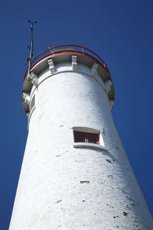Lighthouse - Sturgeon Point, Michiganの写真素材