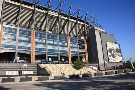 Philadelphia, September 7, 2010: Lincoln Financial Field, home of the NFL Eagles, located in the South Philly sports complex.のeditorial素材