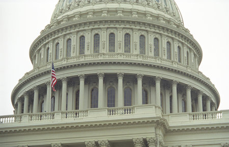Close up of Capitol Building Rotunda Dome, Washington, DC
