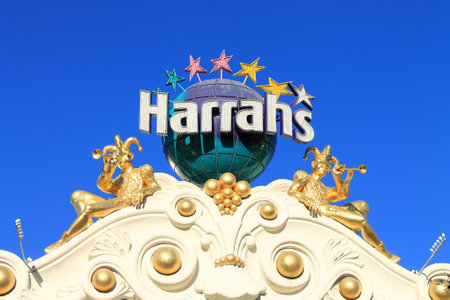 Las Vegas - July 2, 2012: Harrah's Hotel and Casino in Las Vegas, located on the famous Strip.のeditorial素材