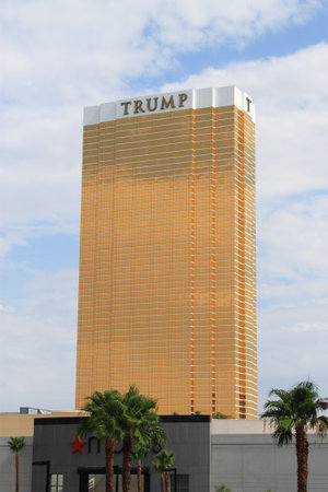 Las Vegas - July 4, 2012  Trump Hotel Las Vegas near the famous Strip  のeditorial素材