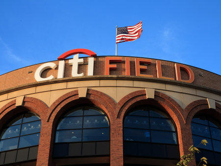 New York - September 22, 2017: Citi Field, baseball home of the New York Mets.のeditorial素材