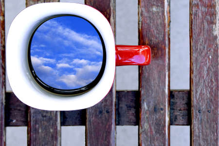 sky in a cupの写真素材