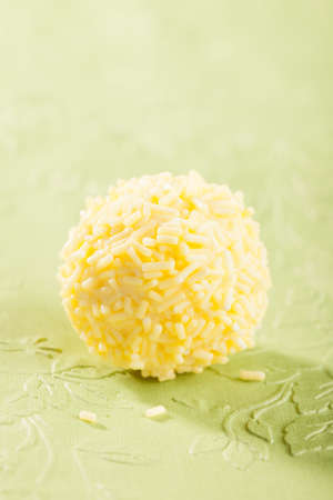 Organic chocolate truffle ballの写真素材