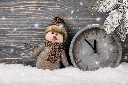 Christmas and New Years eve cardの写真素材