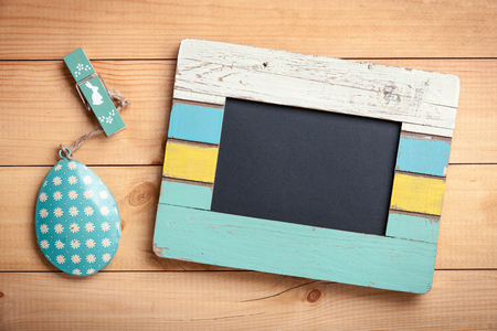 Easter decoration backgroundの写真素材