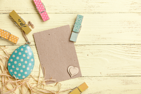Easter decoration cardの写真素材