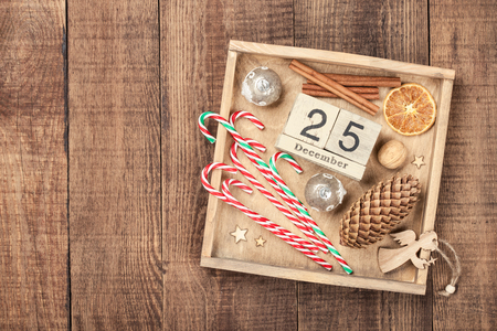 Christmas decoration backgroundの写真素材