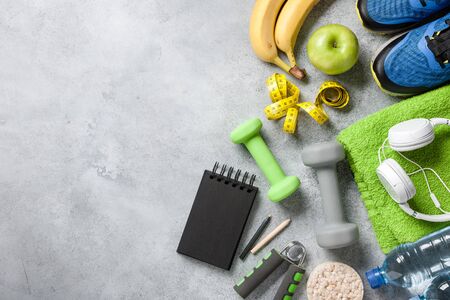 Fitness, health, training conceptの写真素材