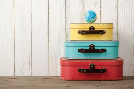 Summer vacation and travel backgroundの写真素材