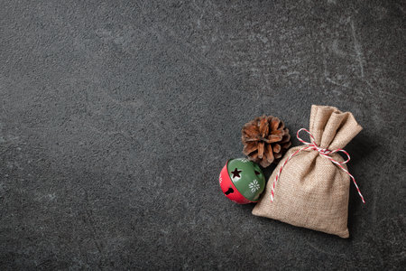 Christmas and New Year decoration backgroundの写真素材