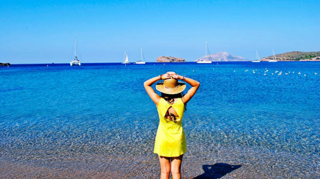 Beach, Crystal Blue seaの写真素材